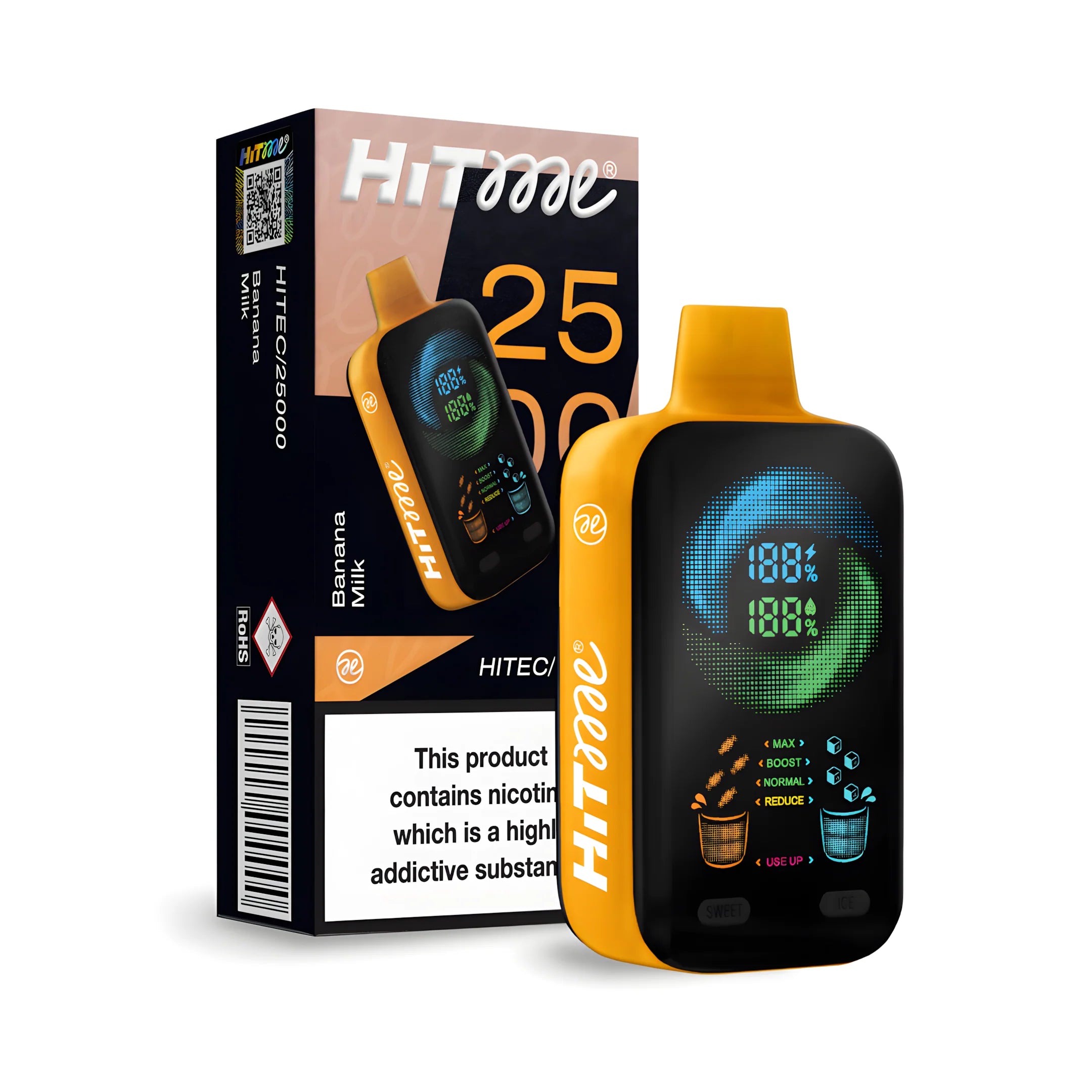 HITME HITEC 25000 Banana Milk 5% – termékkép