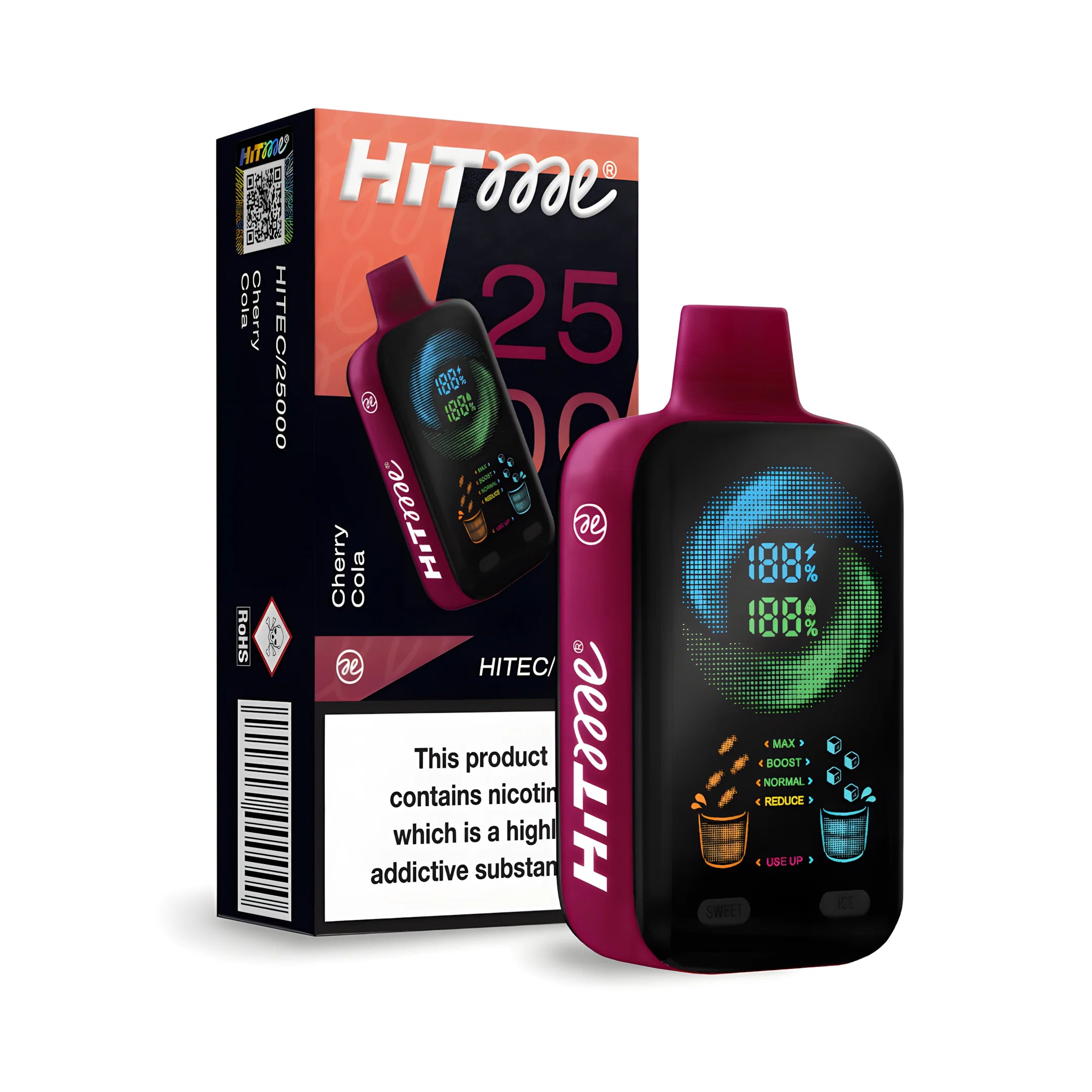 HITME HITEC 25000 Cherry Cola 5% – termékkép