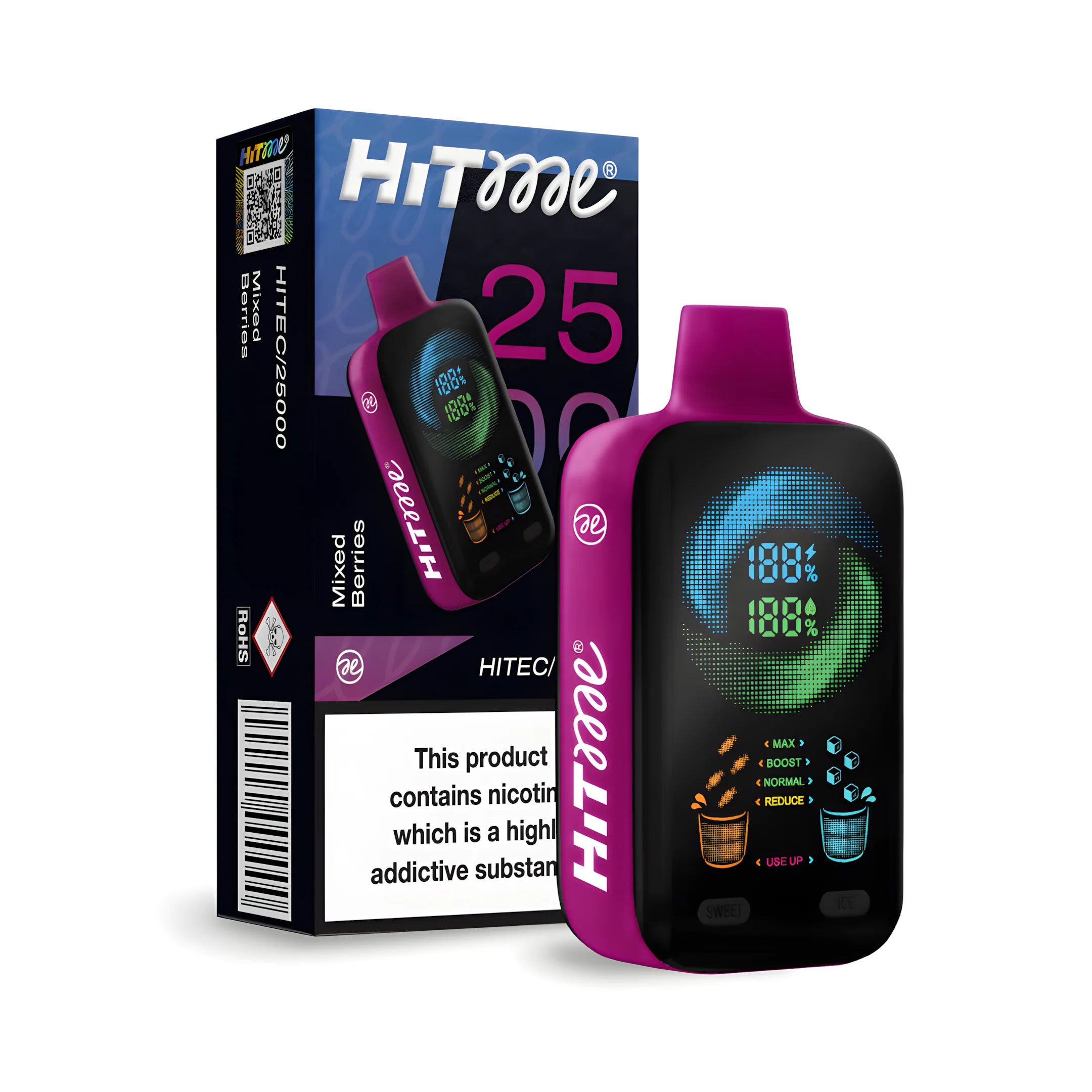 HITME HITEC 25000 Mixed Berries 5% – termékkép