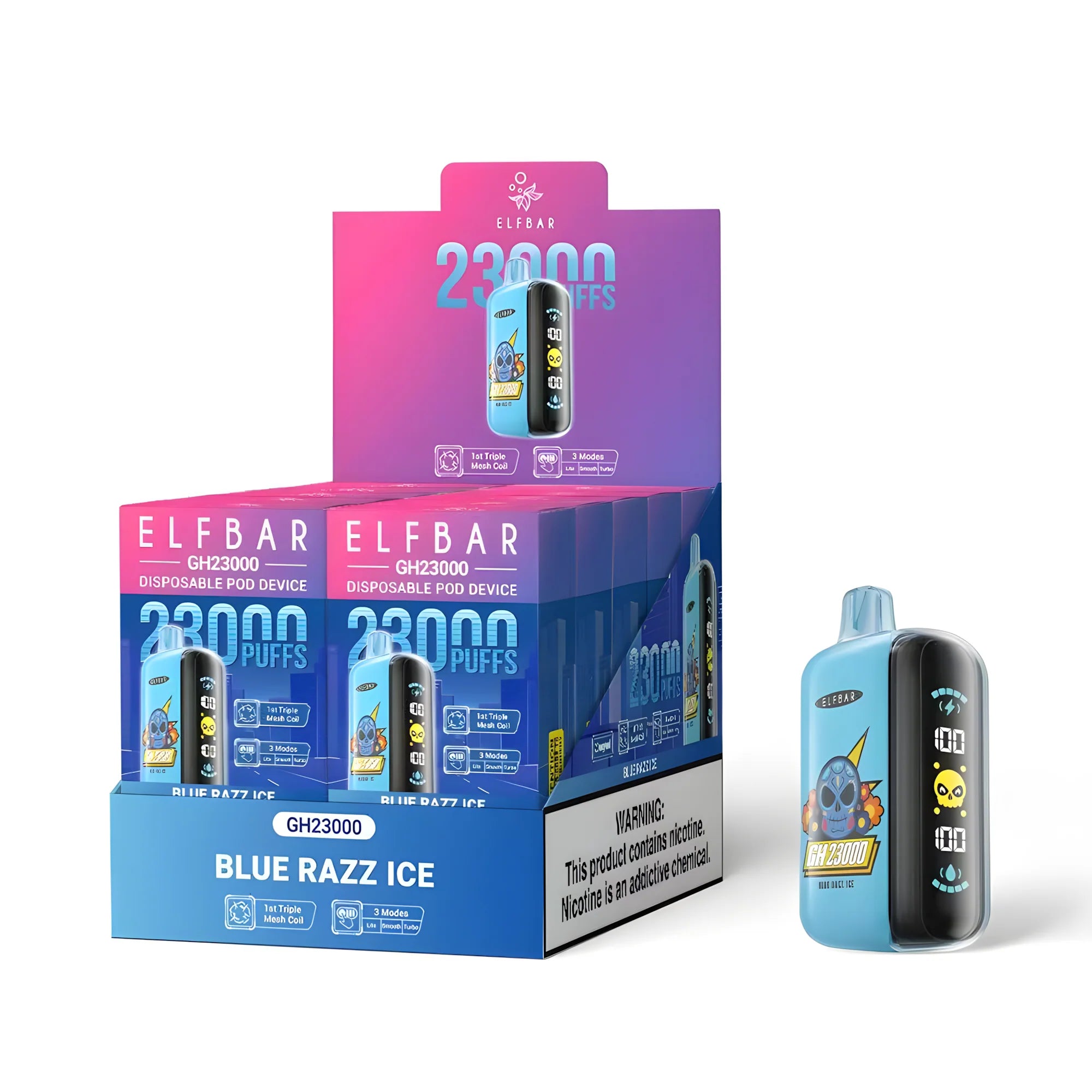 GH23000 Blue Razz Ice 5% – külső doboz