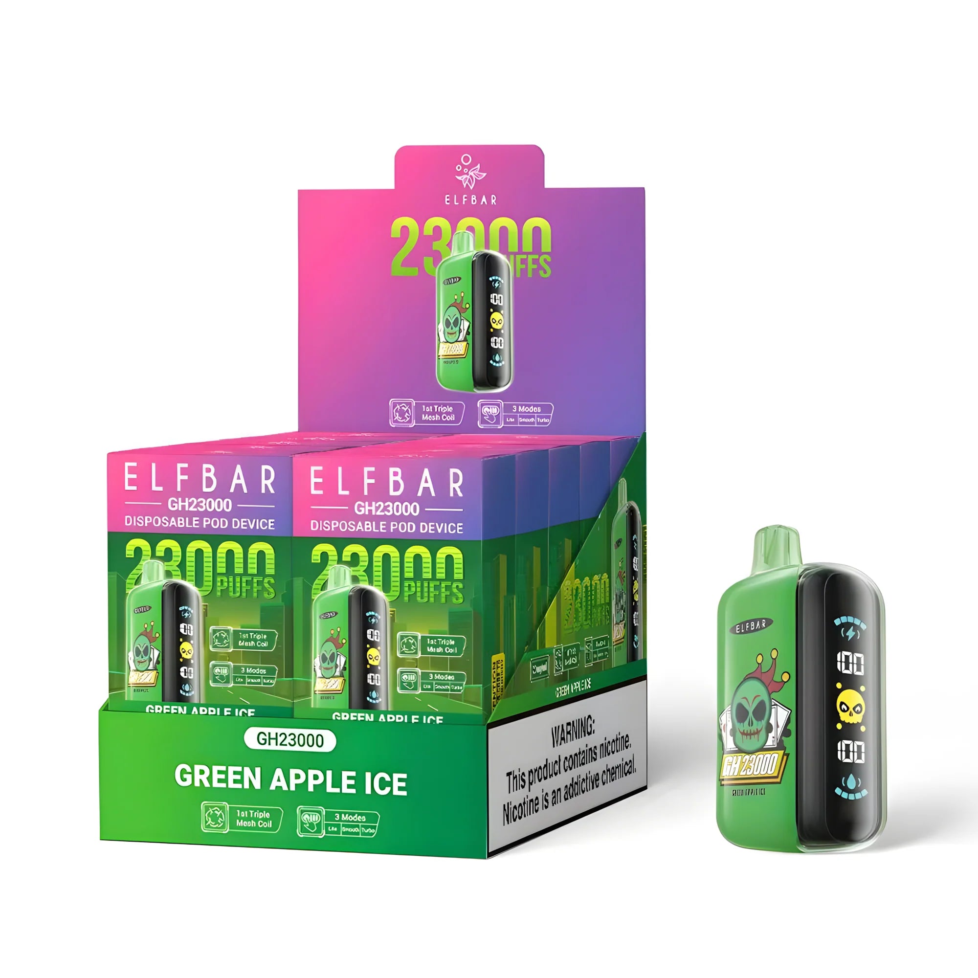 GH23000 Green Apple Ice 5% – külső doboz