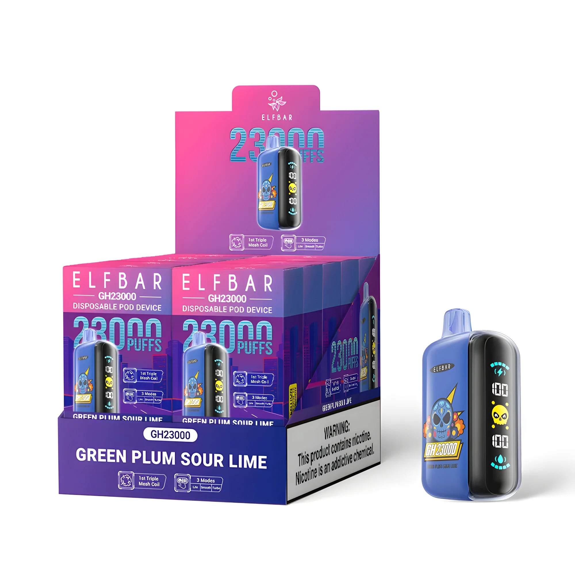 Elf Bar GH23000 Green Plum Sour Lime 5% – külső doboz