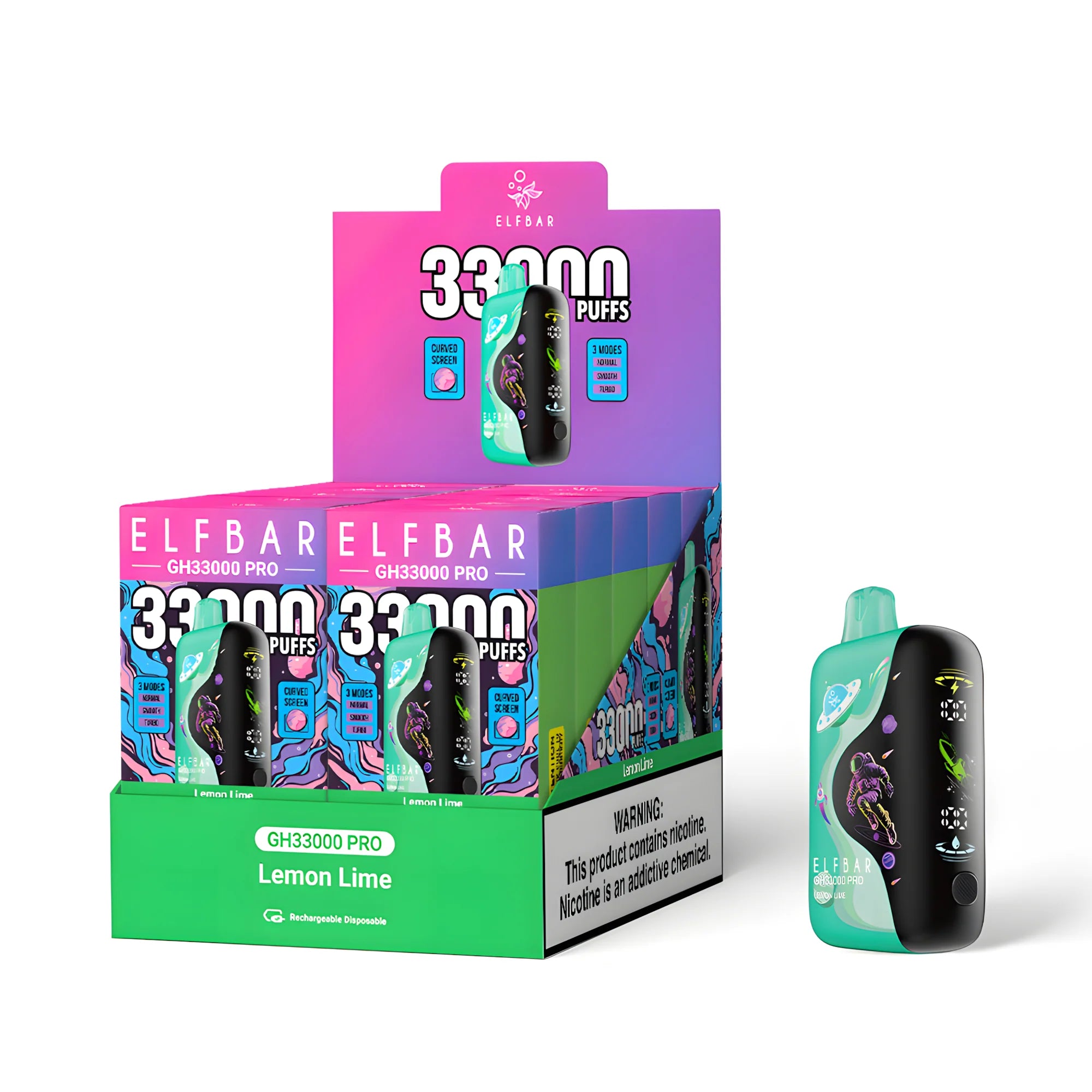 ELF BAR GH33000 PRO Lemon Lime 5% – külső doboz