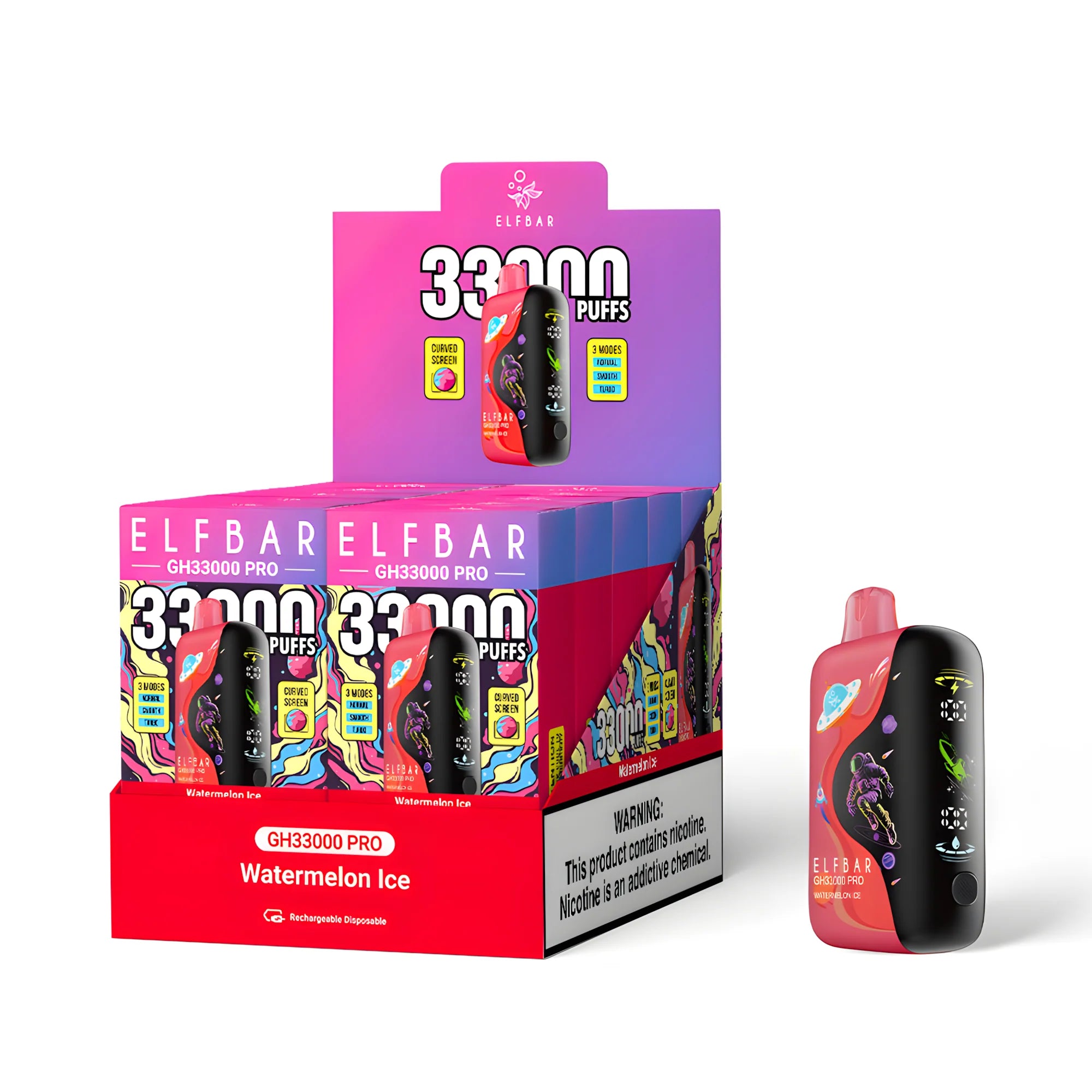 ELF BAR GH33000 PRO Watermelon Ice 5% – külső doboz