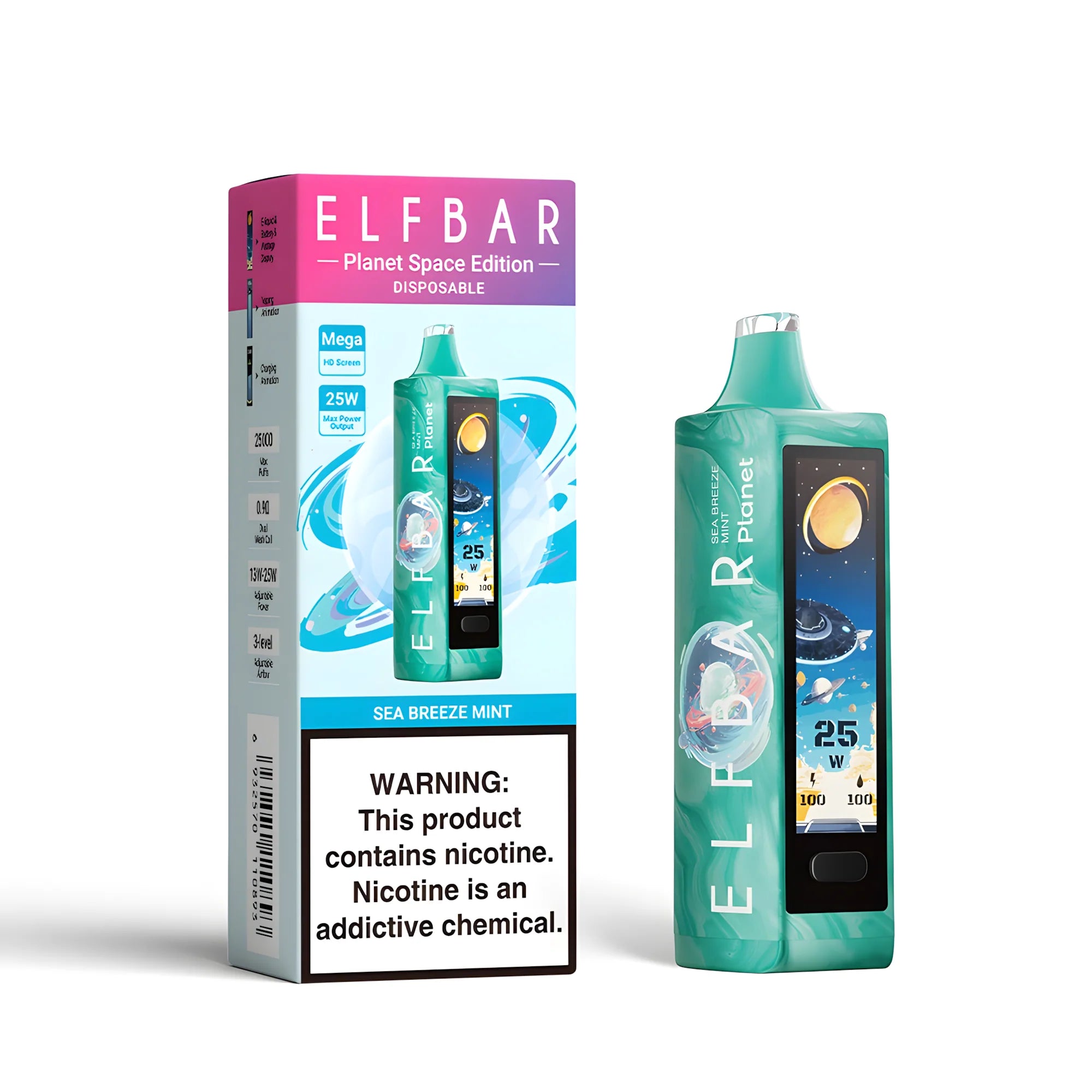 ELF BAR Planet 25000 Sea Breeze Mint 5% – termékkép