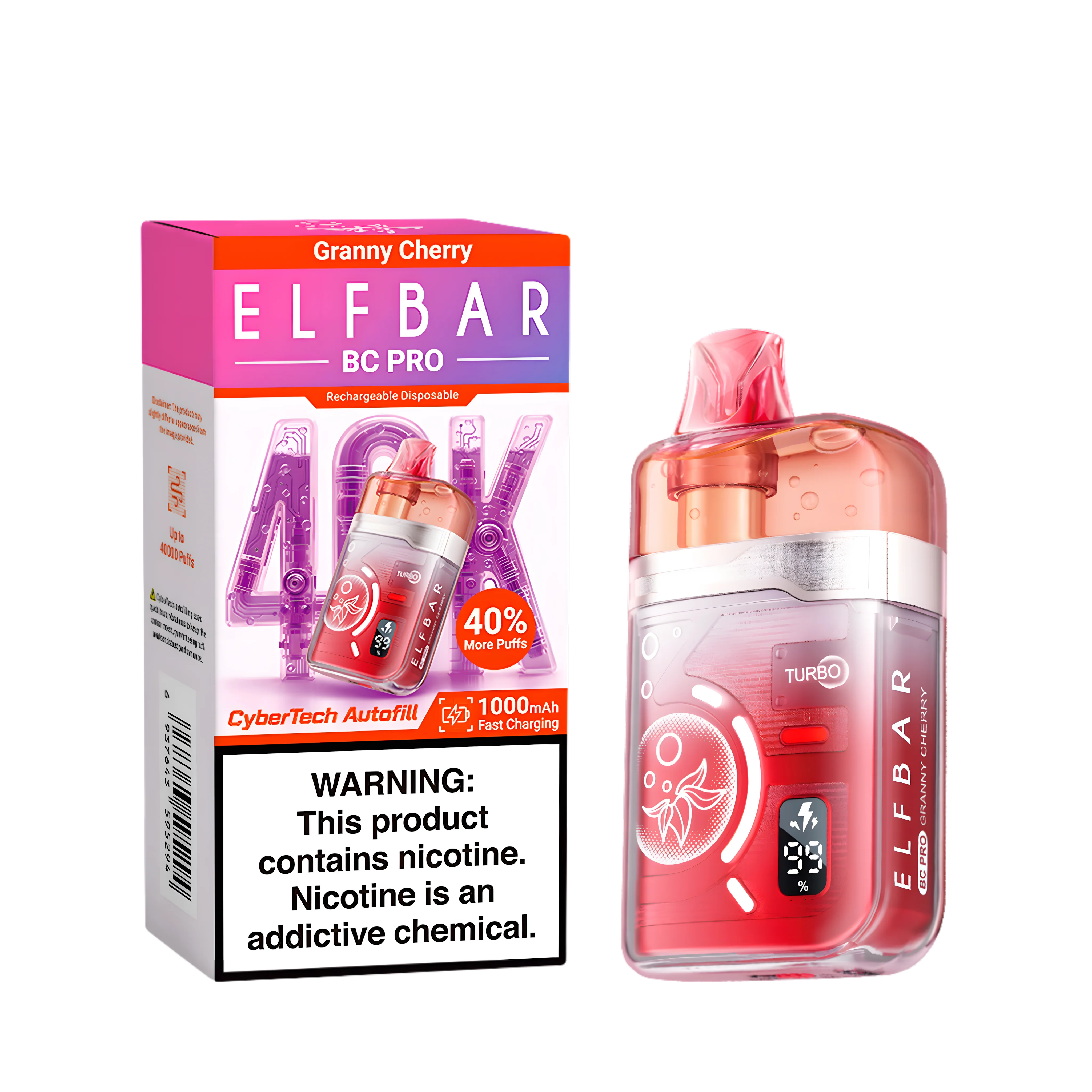 Elf Bar BC40000 Pro Granny Cherry 5% – termékkép