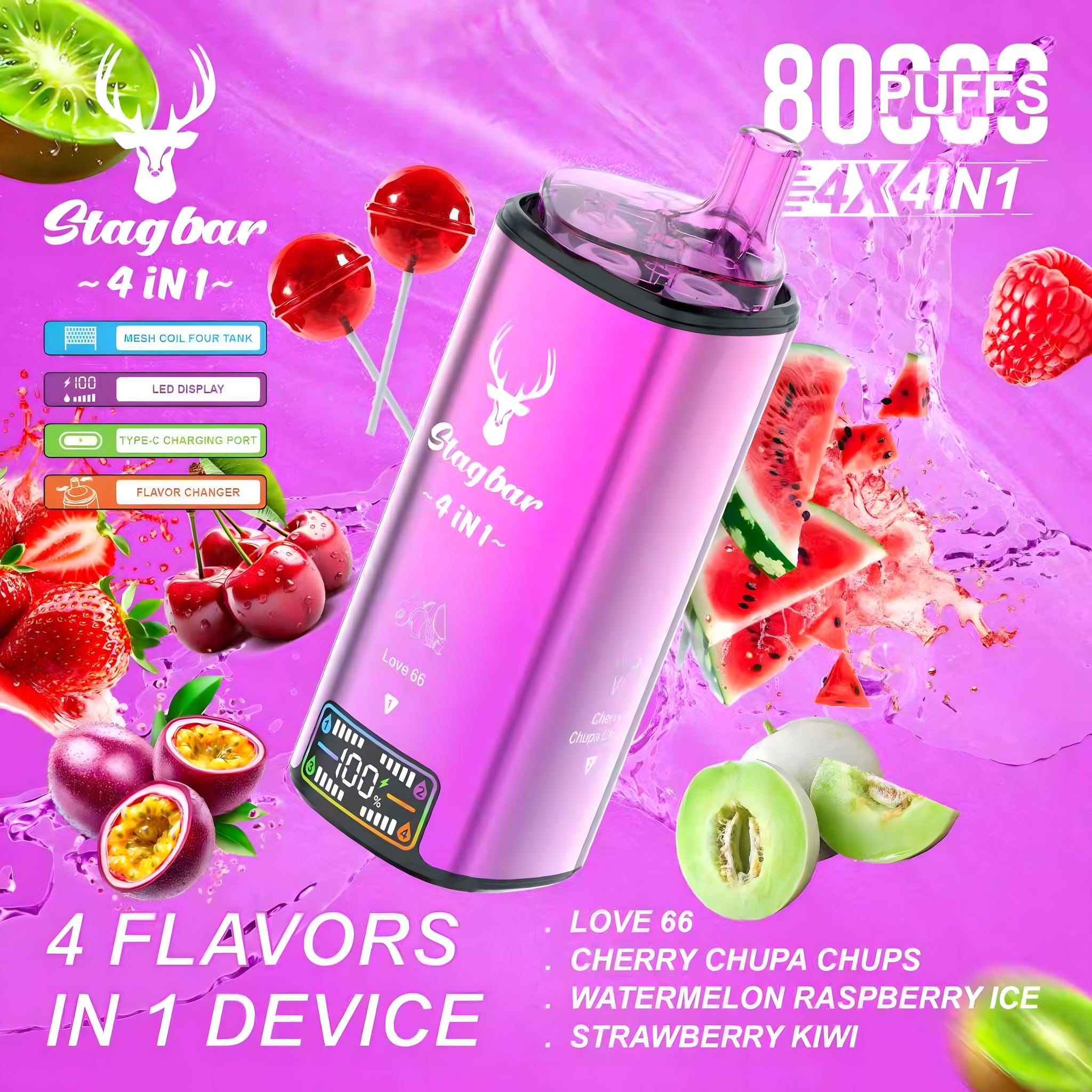 STAGBAR 4in1 Candy Edition 5 Nicotine stagbar-4in1-candy-edition-5-nicotine