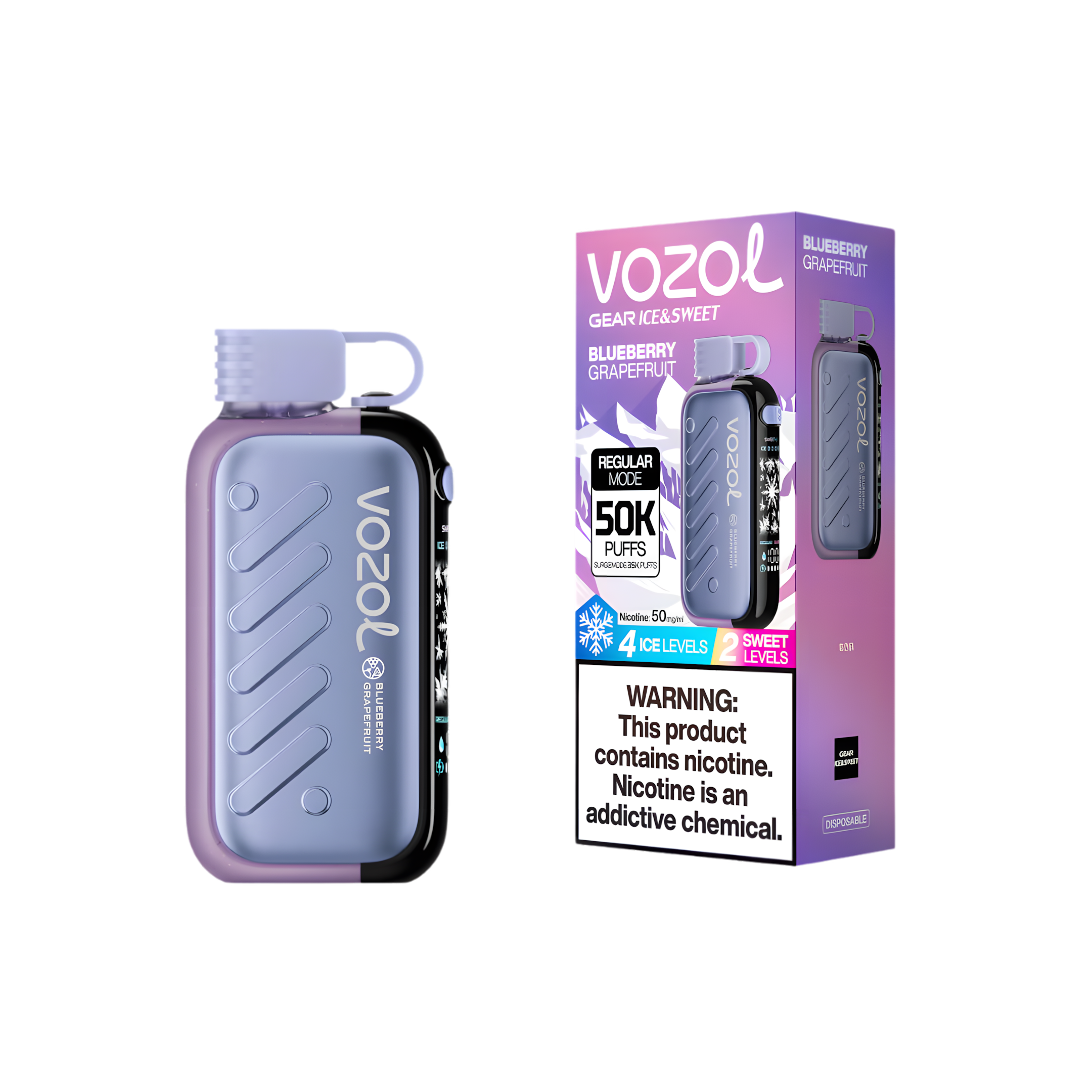 VOZOL Gear Ice & Sweet 50000 BLUEBERRY GRAPEFRUIT 5%