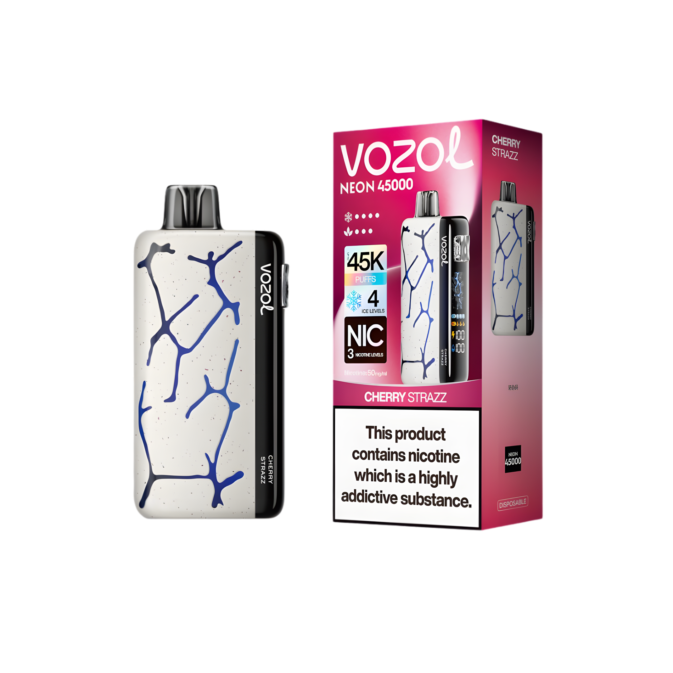 vozol-neon-45000-cherry-strazz - termék kép