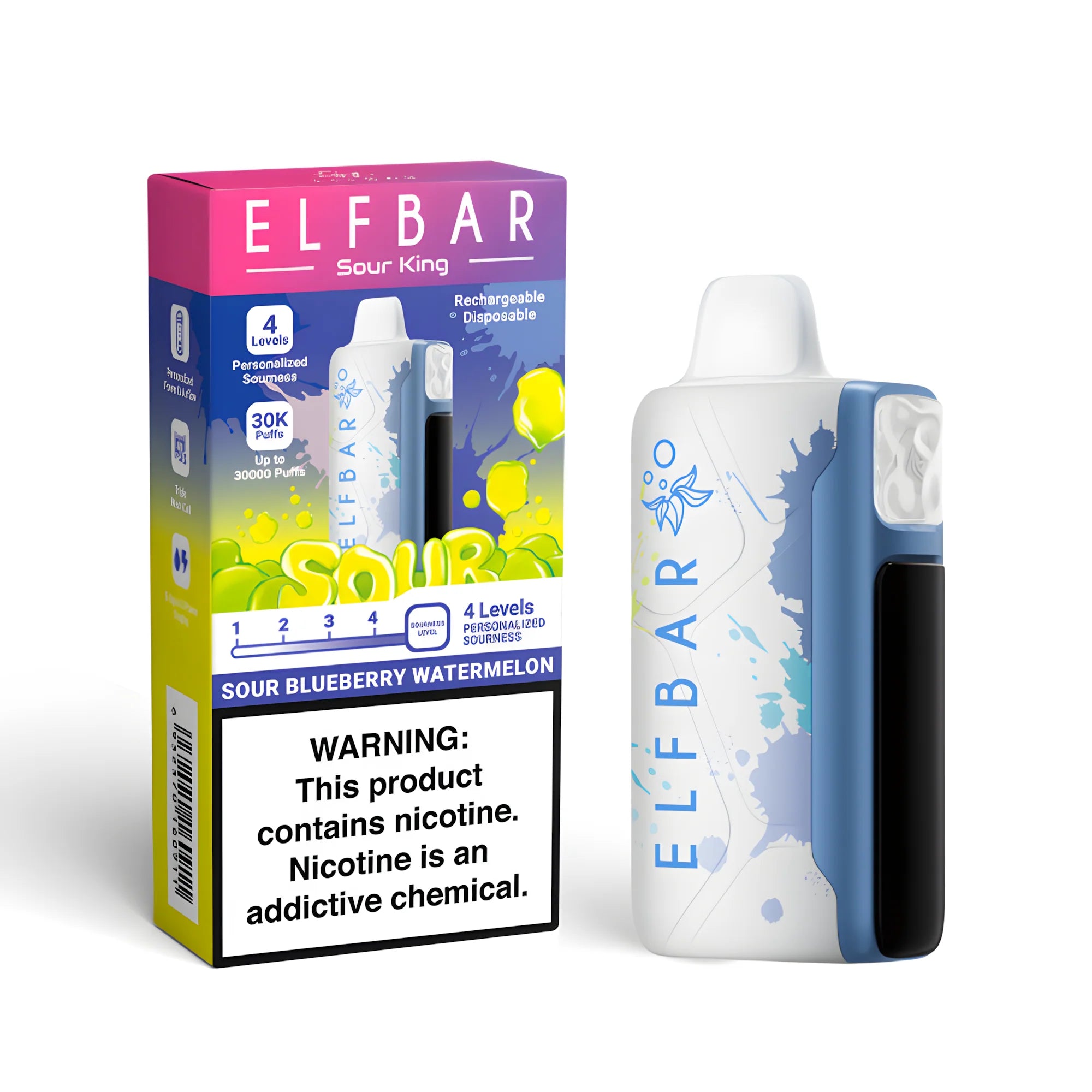 ELF BAR Sour King 40000 Sour Blueberry Watermelon 5% – termékkép