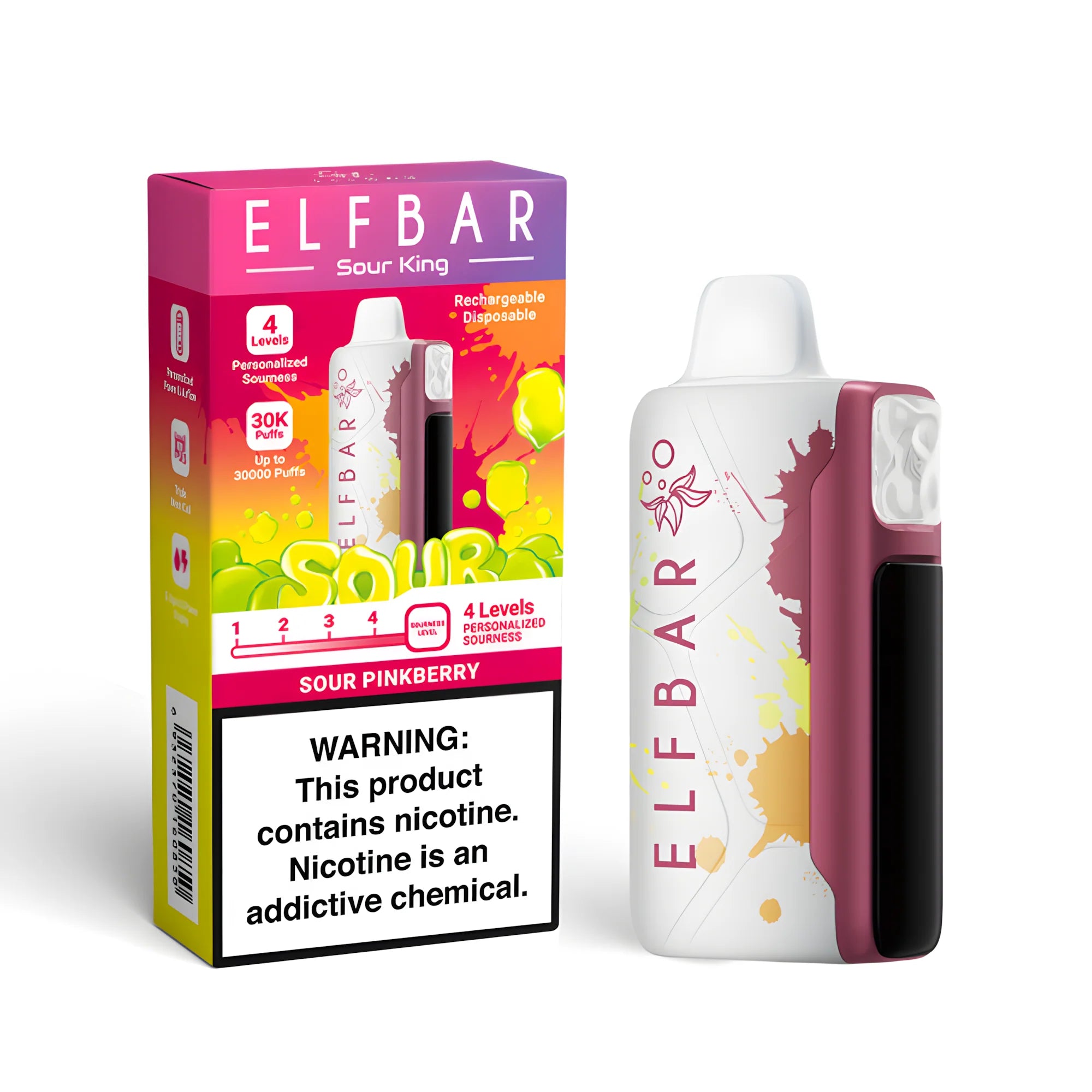 ELF BAR Sour King 40000 Sour Pinkberry 5% – termékkép