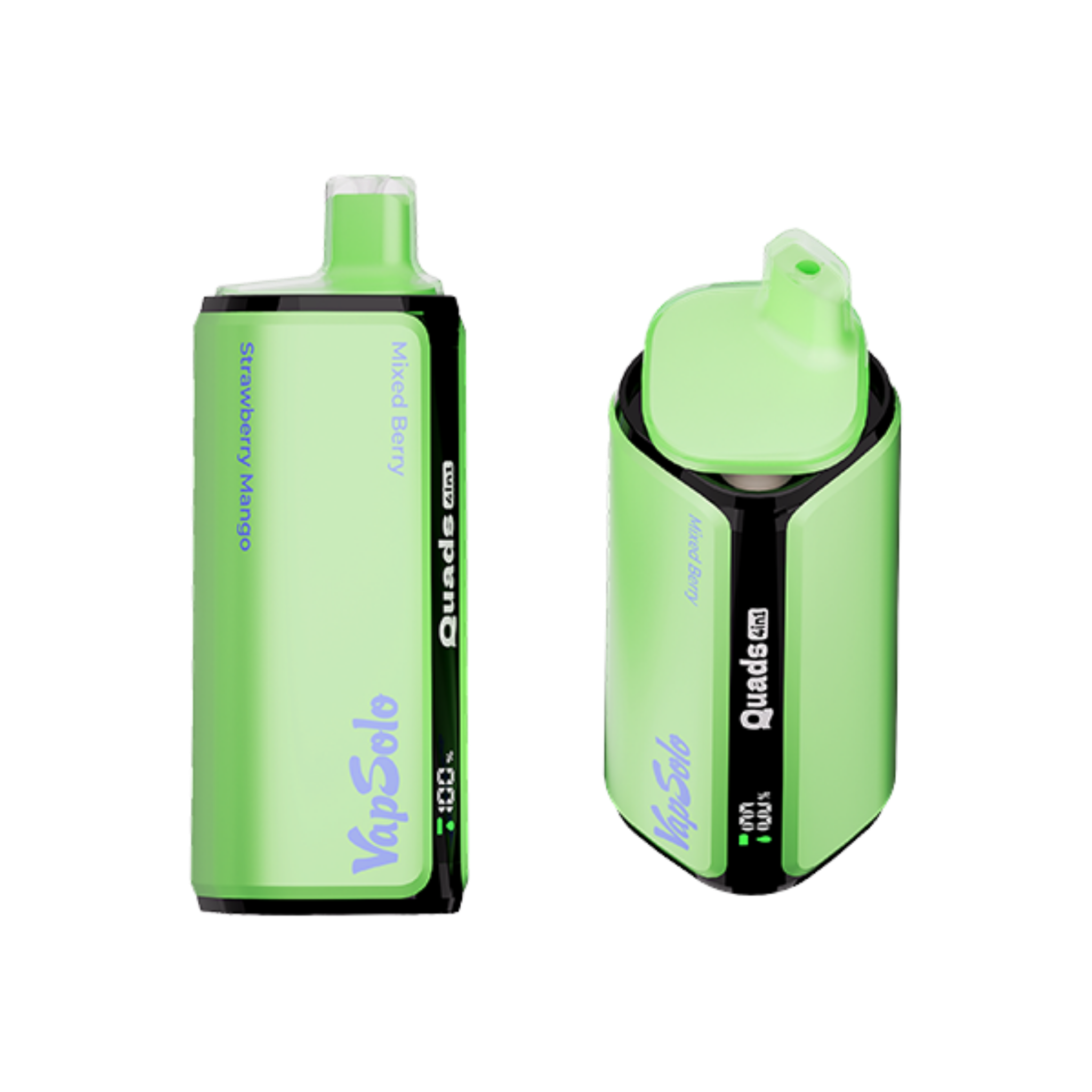 VAPSOLO QUADS 80000 Mixed Berry & Strawberry Mango & Peach Iced Tea Green Grape Grapefruit Green Tea & Peach Iced Tea 5% – termékkép