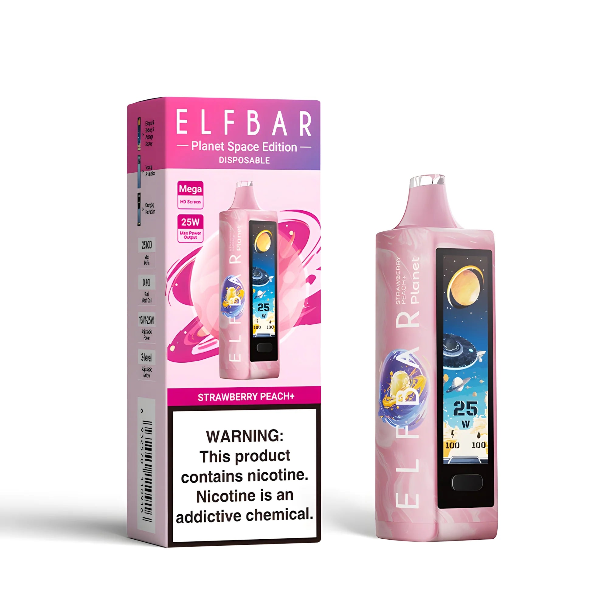ELF BAR Planet 25000 Strawberry Peach+ 5% – termékkép