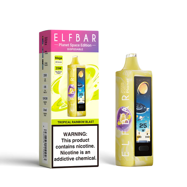 tropical rainbow blast elf bar flavor Stone Mintz Geek Bar Pulse 15000