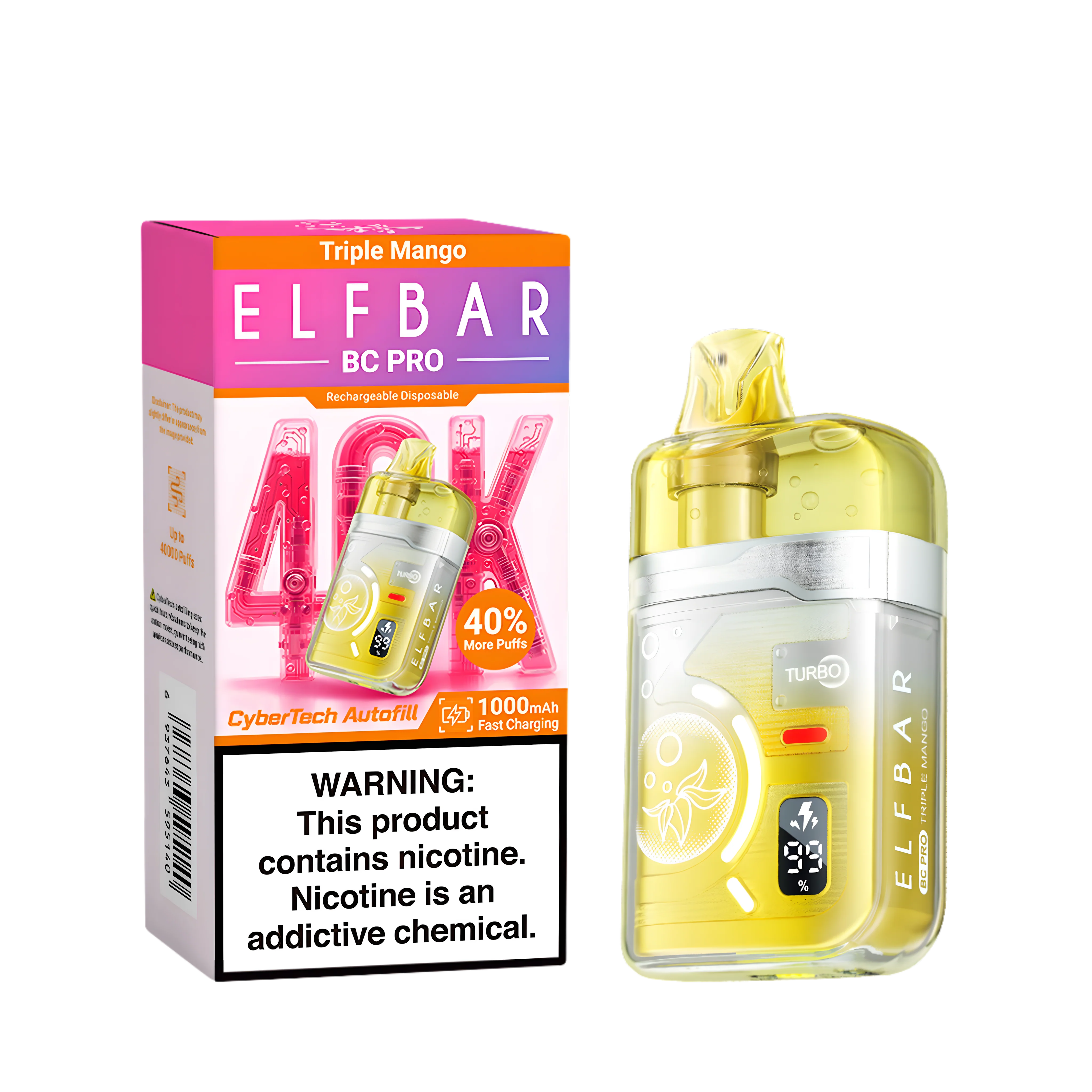 Elf Bar BC40000 Pro Triple Mango 5% – termékkép